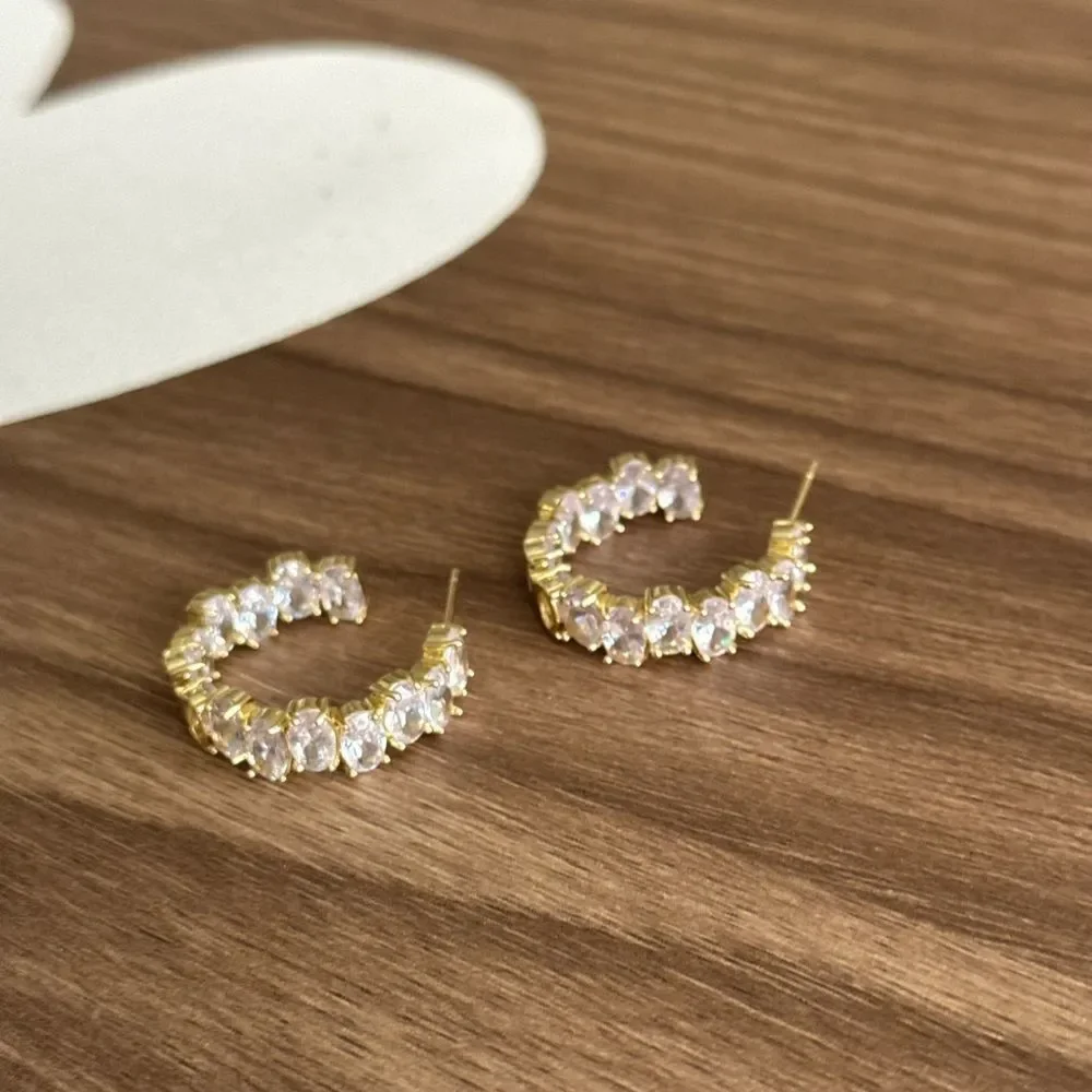 Diamond Hoop Earrings Q550